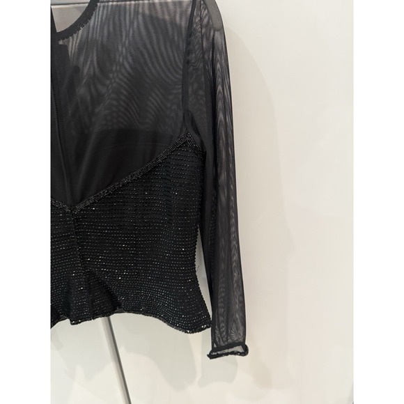 Black Tie‎ Oleg Casin Women's Black Long Sleeve Size 6 - Picture 12 of 13